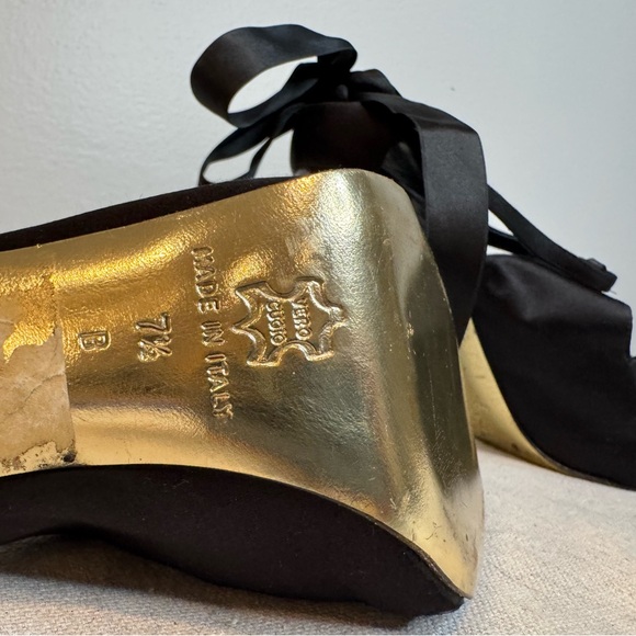 Zac Posen Black Satin Women's Heels - Picture 12 of 12